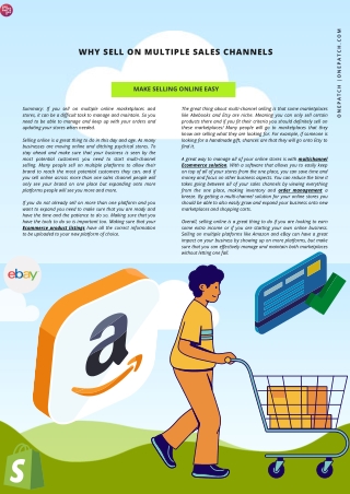 Why sell on multiple sales channels