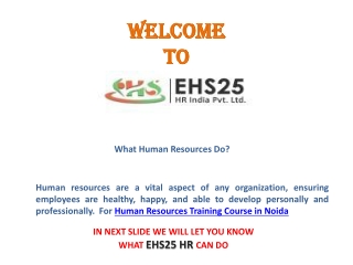 Hr Training Module Services | Best Human Resource Training Institute
