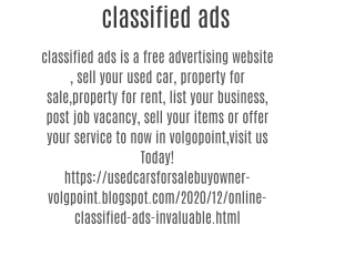 classified ads