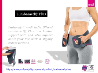 Lumbamed® Plus | Spine Orthosis | Pushpanjali  medi India Pvt Ltd