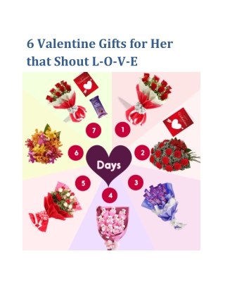 6 Valentine Gifts for Her that Shout L-O-V-E