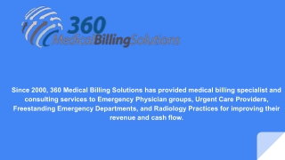 Michigan Emergency Physicians Billing Services - 360 Medical Billing Solutions