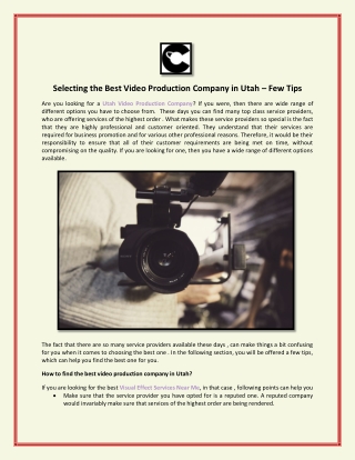 Selecting_the_Best_Video_Production_Company_in_Utah