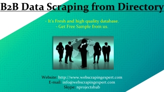 B2B Data Scraping from Directory