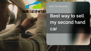 Best way to sell my second hand car