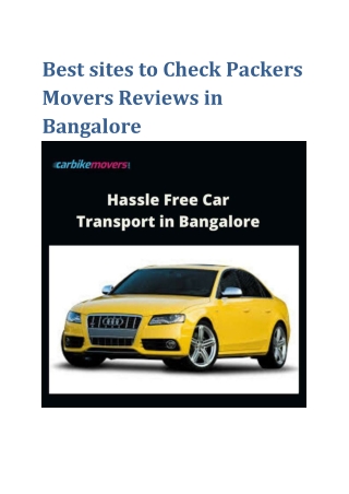 Do and Don’t While Handing Over Your Car to Packers Movers in Delhi for Relocation to another City