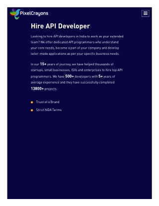 Hire API Developers in India | Hire API Coders