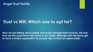 Trust vs Will: Which one to opt for?
