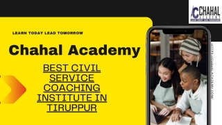 Best Civil Service Coaching Institute in Tiruppur | Chahal Academy