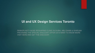 UI and UX design services Toronto