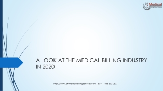 A LOOK AT THE MEDICAL BILLING INDUSTRY IN 2020