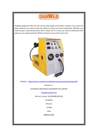 Welding Machine Price in India