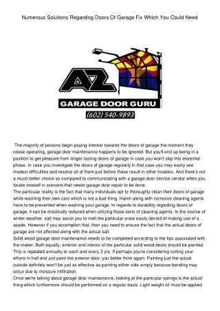 NumerousSolutionsRegardingDoorsOfGarageFixWhichYouCouldNeed
