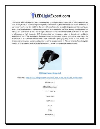 1500 Watt Sports Lighter Led | Ledlightexpert.com