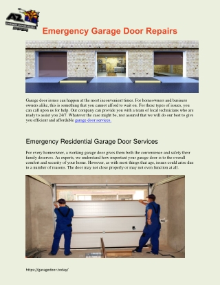 Garage Door Replacement