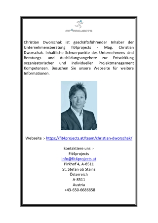 Christian Dworschak | fit4projects.at