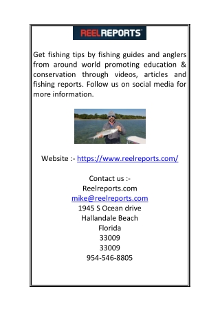 Best Local Fishing Reports | ReelReports.com