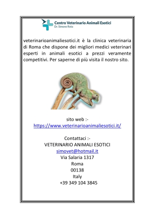 La migliore clinica veterinaria a Roma