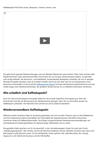 Kapselmaschine Kaffee Tee Kakao - Die besten 8 - Jetzt informieren