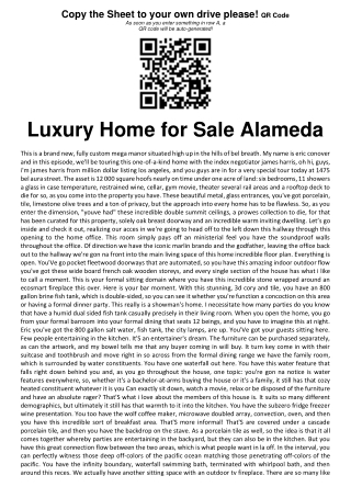 Luxury Home for Sale Alameda