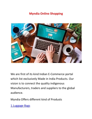 Myndia  Online Shopping