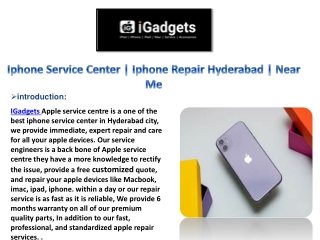 Apple Service Center | Iphone Service Centre in Hyderabad