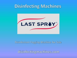 Disinfectant Fogging Machine for Sale