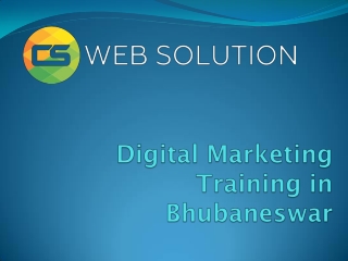 Digital Marketing Training in Bhubaneswar