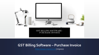 GST Billing Software - Purchase Invoice - Imprezz
