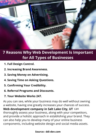 7 Reasons Why Web Development Is Important for All Types of Businesses