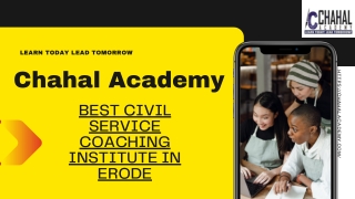 Best Civil Service Coaching Institute in Erode | Chahal Academy