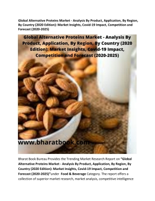 Global Alternative Proteins Market Forecast 2020-2025