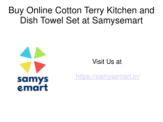 Buy Online Cotton Terry Kitchen and Dish Towel set 4 pack Ribbed Beige