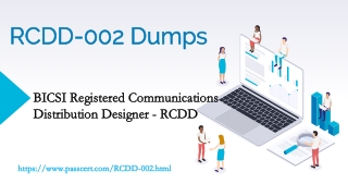 BICSI RCDD-002 Exam Dumps