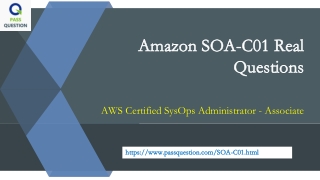 AWS Certified SysOps Administrator - Associate SOA-C01 Dumps
