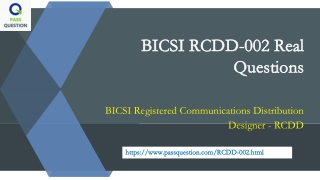 BICSI RCDD-002 Practice Test Questions
