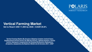 Vertical Farming Market Strategies and Forecasts, 2020 to 2026