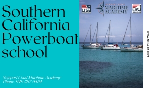 Southern California Powerboat school | NCMA