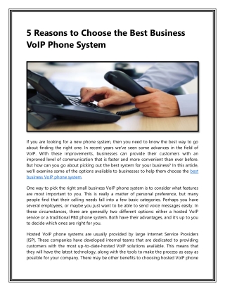 Top Call Center Telephone Systems