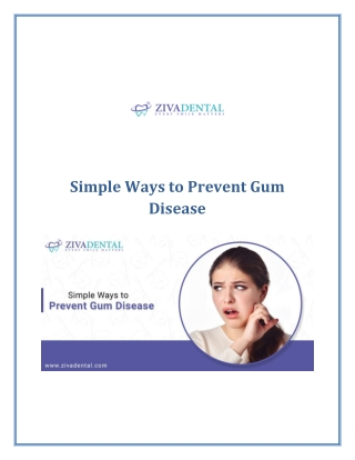 Simple Ways to Prevent Gum Disease