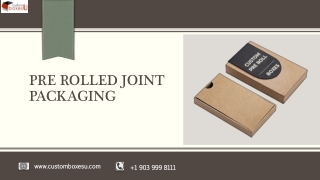 Make Your Own pre rolled joint packaging With free Shipping in USA