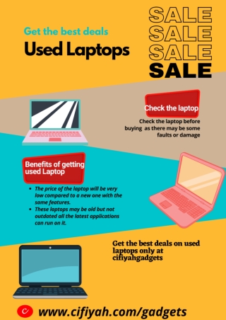 Used laptops for sale! Give it a try