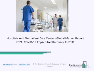 2021 Hospitals And Outpatient Care Centers Market Share, Restraints, Segments And Regions