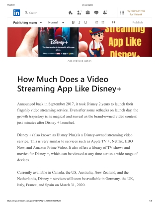 How Much Does a Video Streaming App Like Disney  Development Cost?