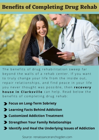 Benefits of Completing Drug Rehab