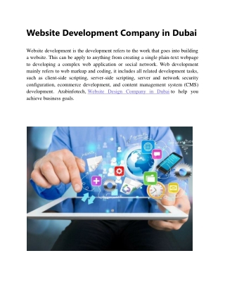 Website Development Company in Dubai