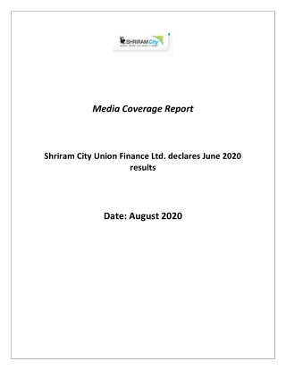 Shriram City Union Finance