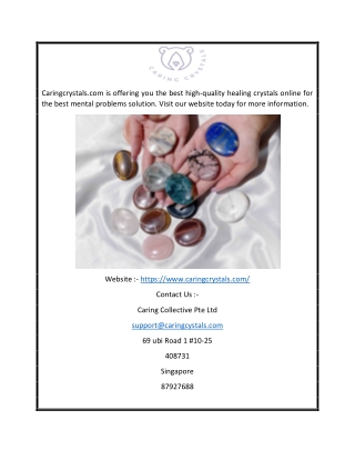 High Quality Healing Crystals Online | Caringcrystals.com