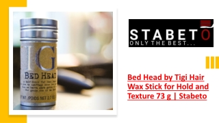 Bed Head by Tigi Hair Wax Stick for Hold and Texture 73 g | Stabeto