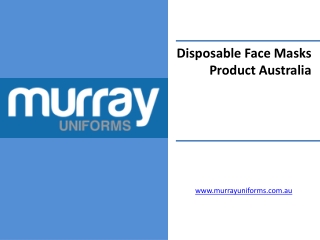 Disposable Face Masks Product Australia - www.murrayuniforms.com.au